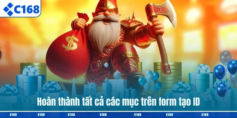Hoàn thành tất cả các mục trên form tạo ID